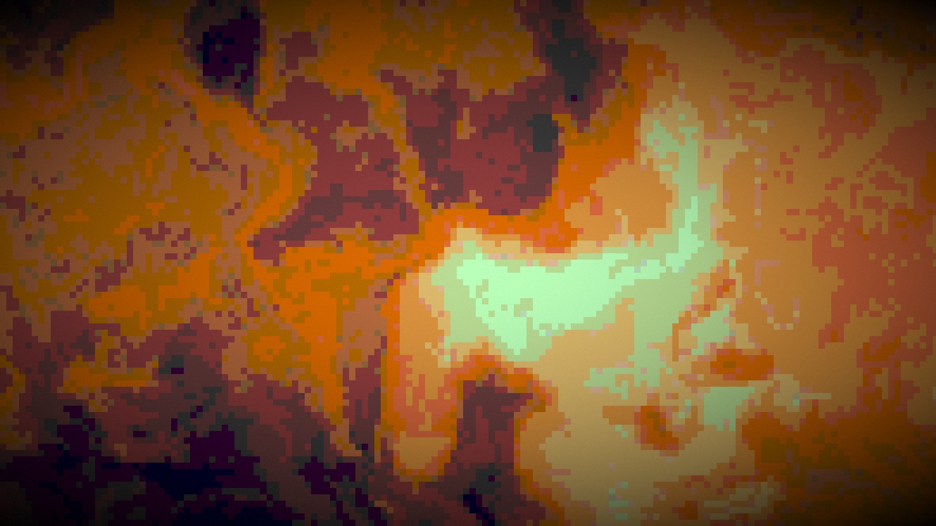 Pixel mode, custom ember and mint preset
